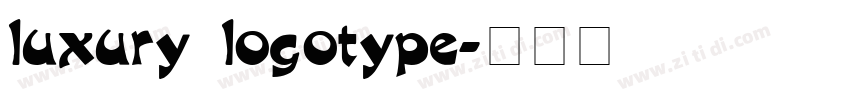 luxury logotype字体转换